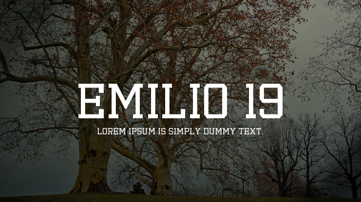 Emilio 19 Font