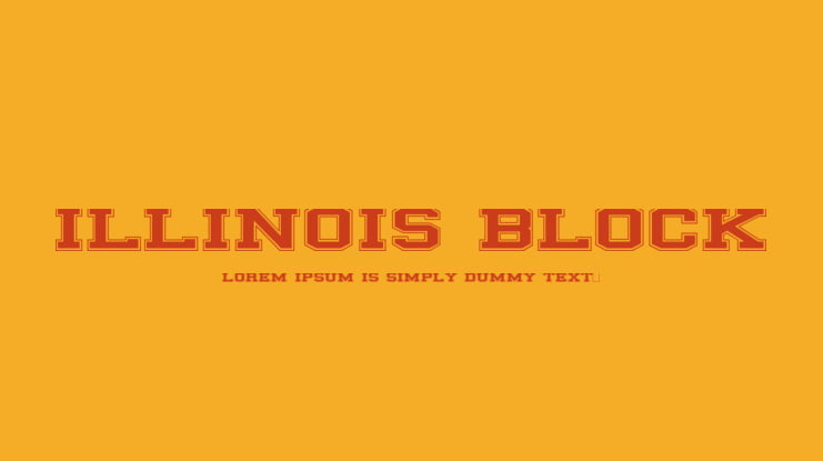 ILLINOIS block Font