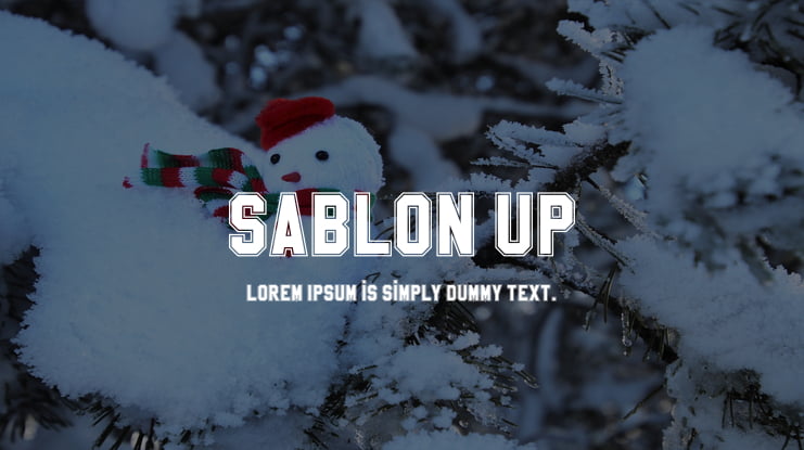 Sablon Up Font Family