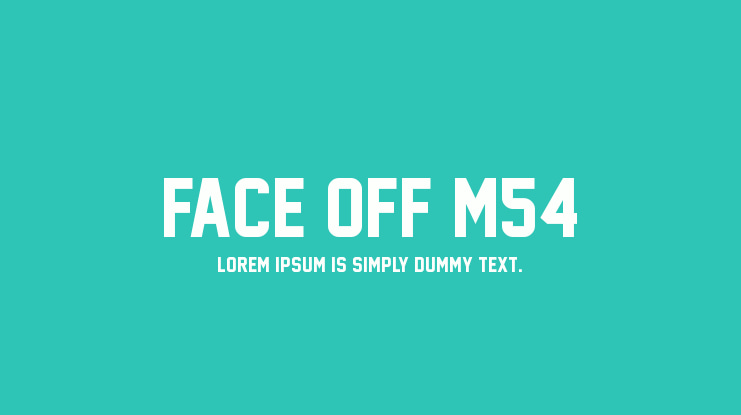 Face Off M54 Font