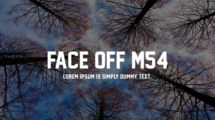 Face Off M54 Font