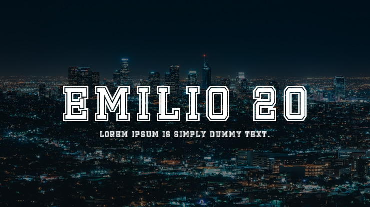 Emilio 20 Font