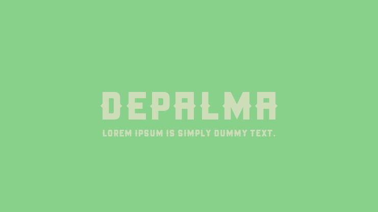DEPALMA Font