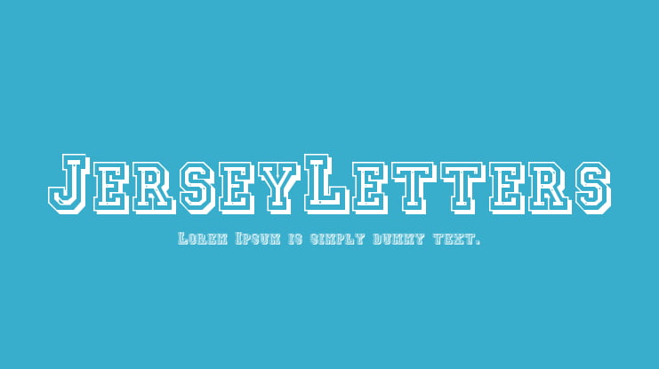 JerseyLetters Font