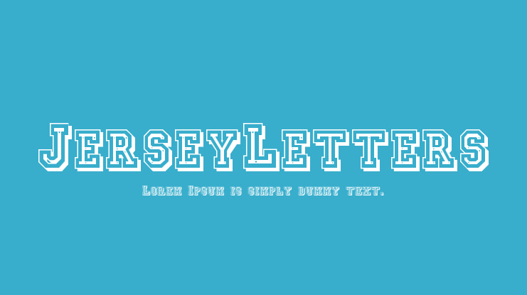 JerseyLetters Font