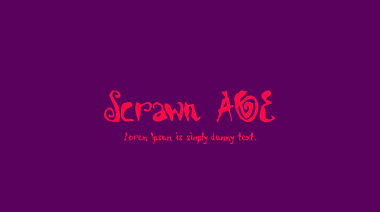 Scrawn AOE Font