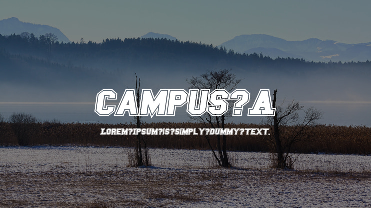 Campus A Font