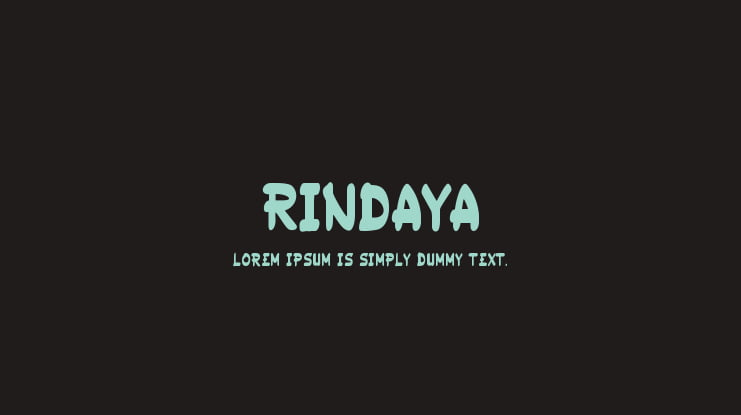 RINDAYA Font