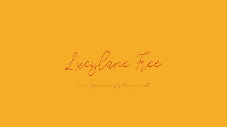 Lucylane Free Font Family