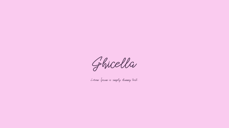 Ghicella Font