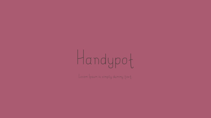 Handypot Font