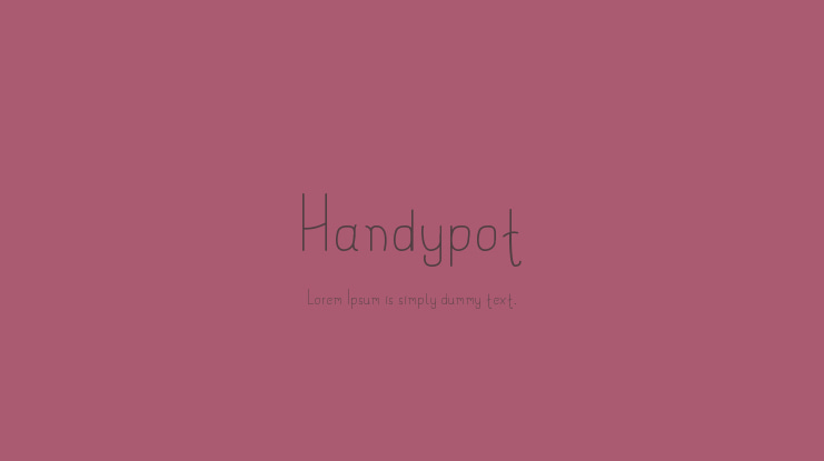 Handypot Font