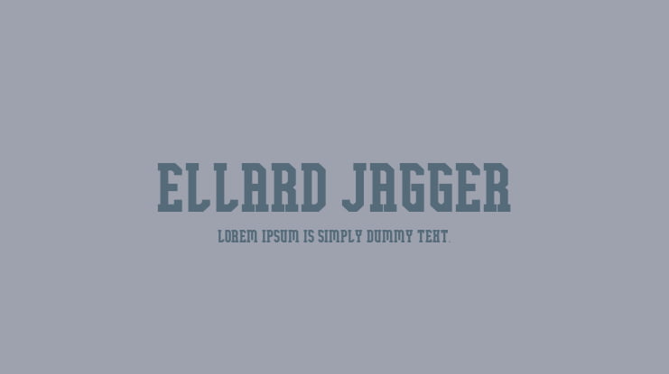 Ellard Jagger Font Family