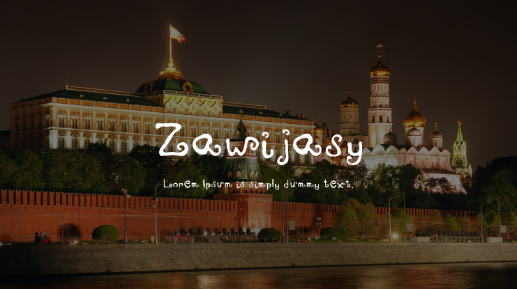 Zawijasy Font