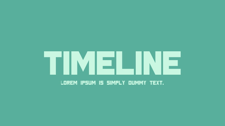Timeline Font