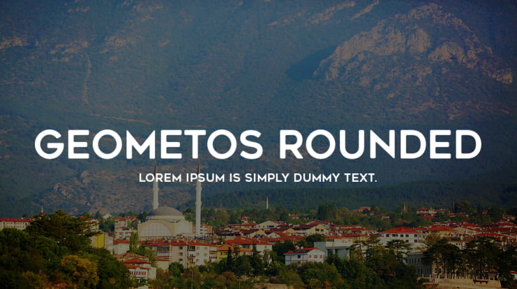 Geometos Rounded Font