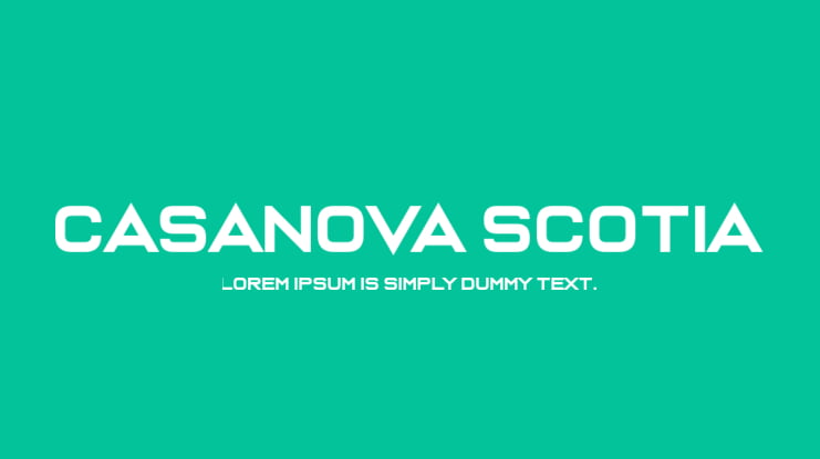 Casanova Scotia Font