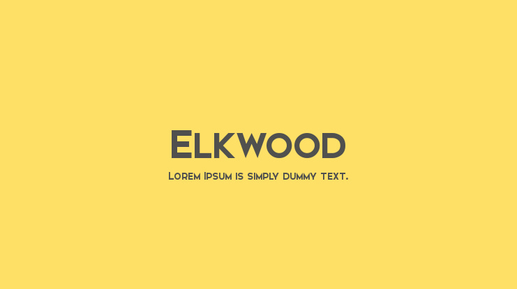 Elkwood Font