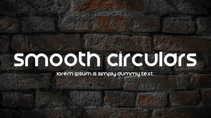 Smooth Circulars Font Family
