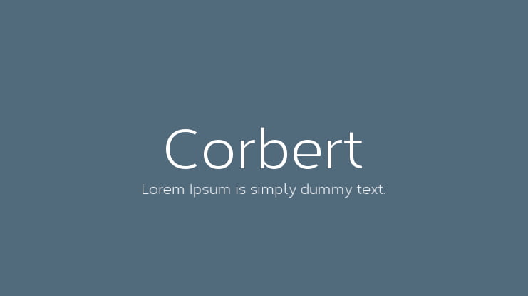 Corbert Font