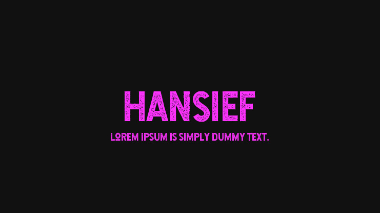 Hansief Font Family