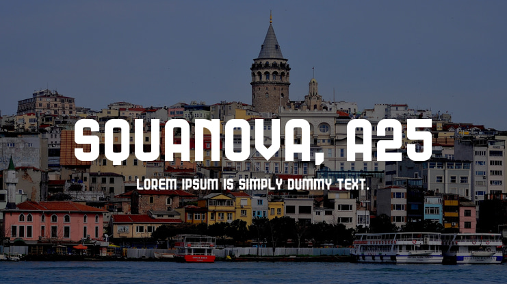SQUANOVA, A25 Font