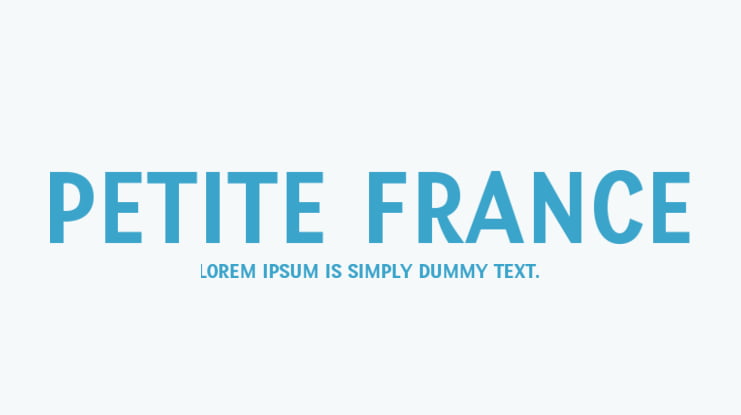 Petite France Font