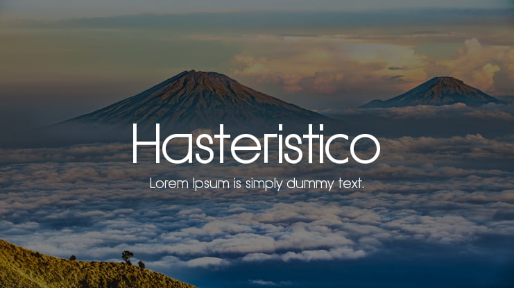 Hasteristico Font Family