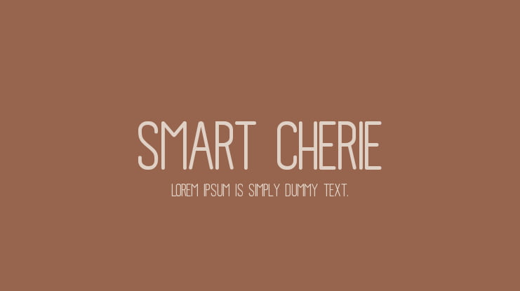 Smart Cherie Font Family