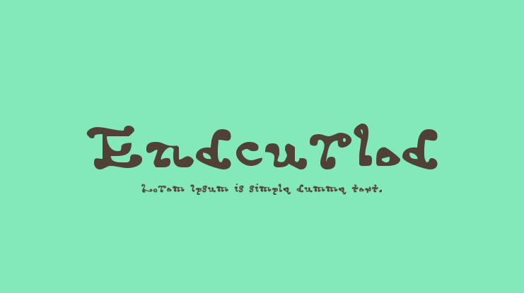 Endcurled Font