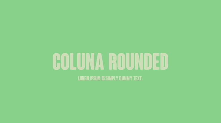 Coluna Rounded Font