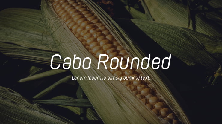 Cabo Rounded Font Family
