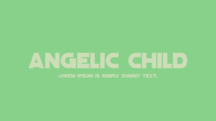 Angelic Child Font Family
