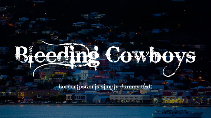 Bleeding Cowboys Font
