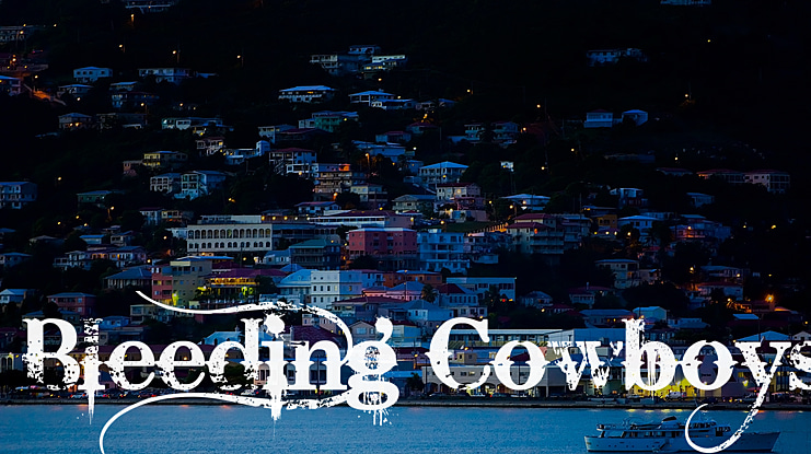 Bleeding Cowboys Font