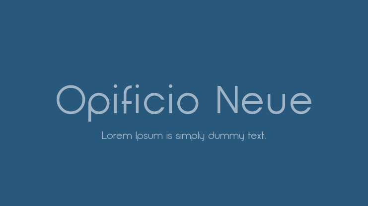 Opificio Neue Font