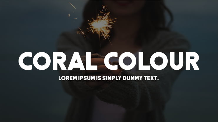 Coral Colour Font