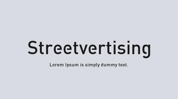 Streetvertising Font Family