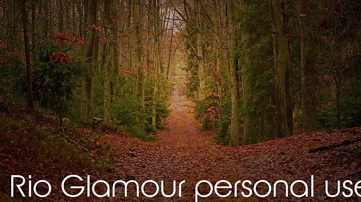 Rio Glamour personal use Font