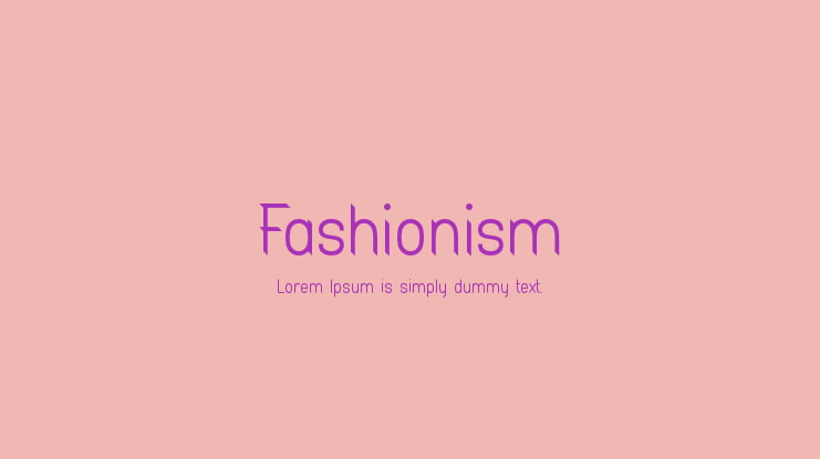 Fashionism Font Family