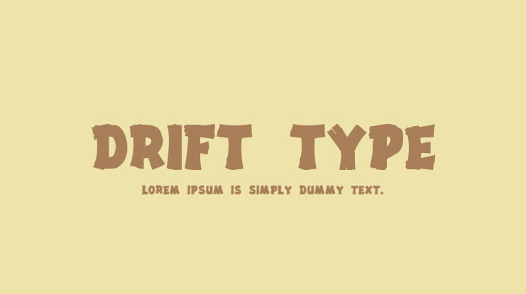 Drift Type Font Family