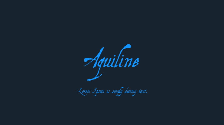 Aquiline Font Family
