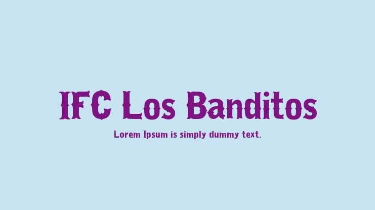 IFC Los Banditos Font
