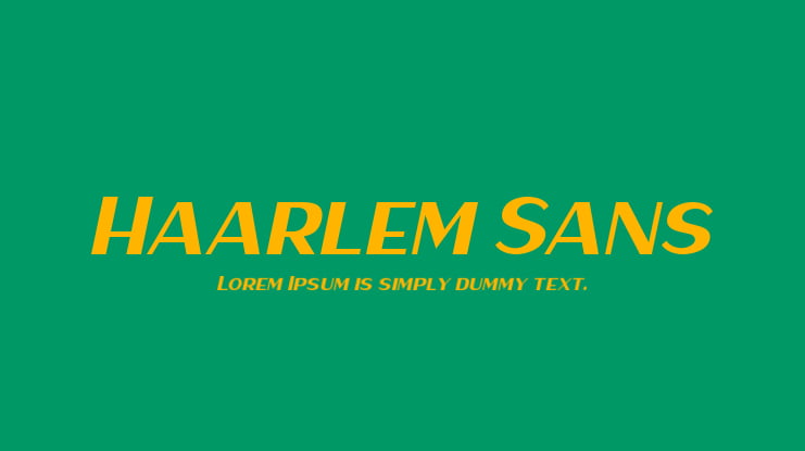 Haarlem Sans Font Family