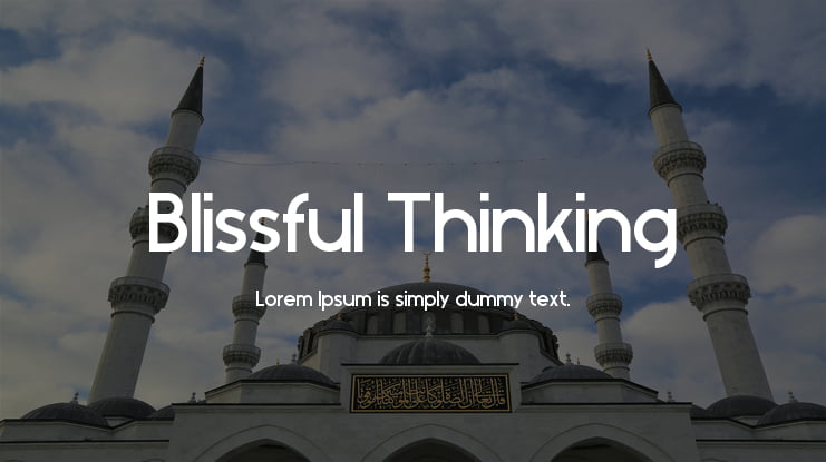 Blissful Thinking Font
