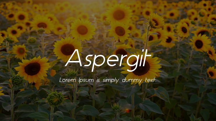 Aspergit Font Family