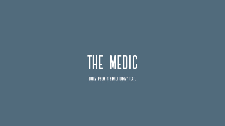 The Medic Font