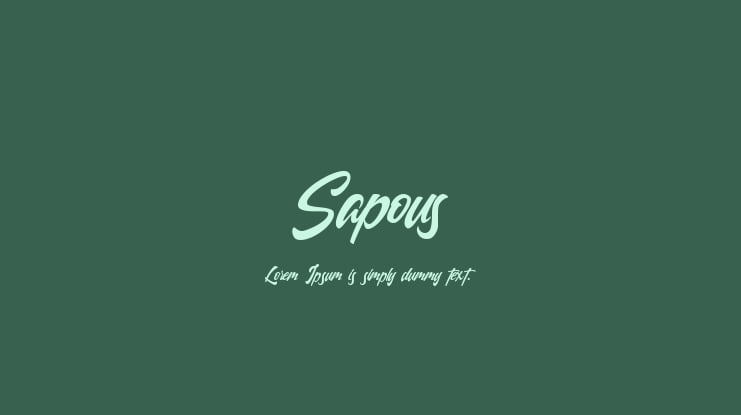 Sapous Font