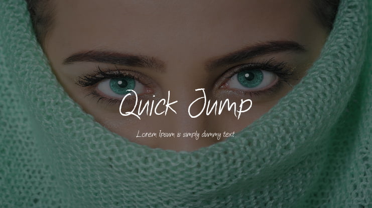 Quick Jump Font