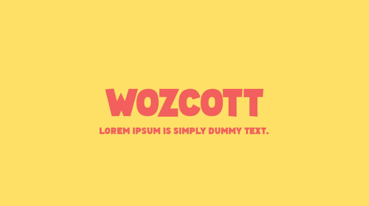 Wozcott Font
